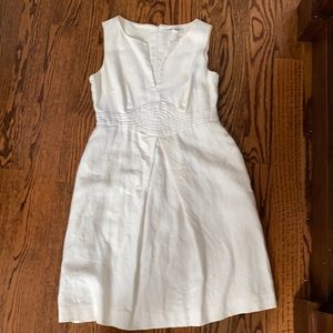 White linen banana republic dress 2P